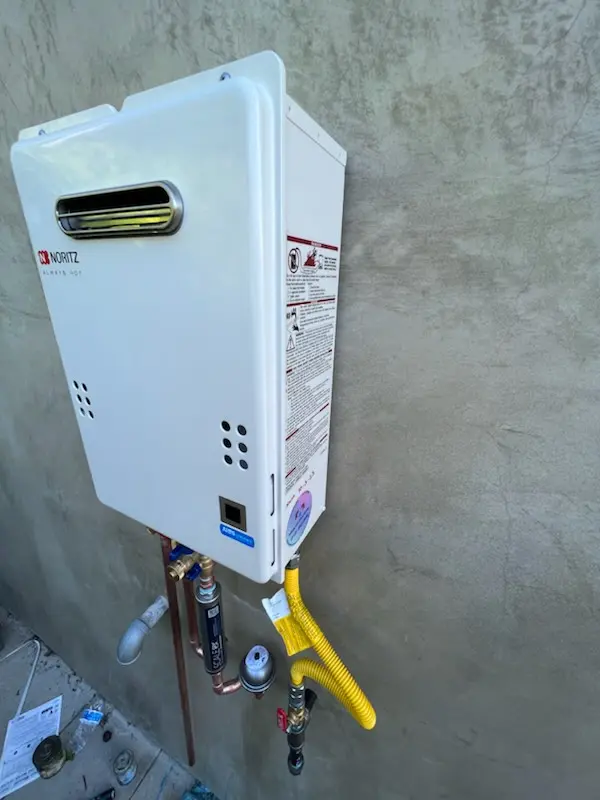 Tankless water heater installation for Keswick Grove homes
